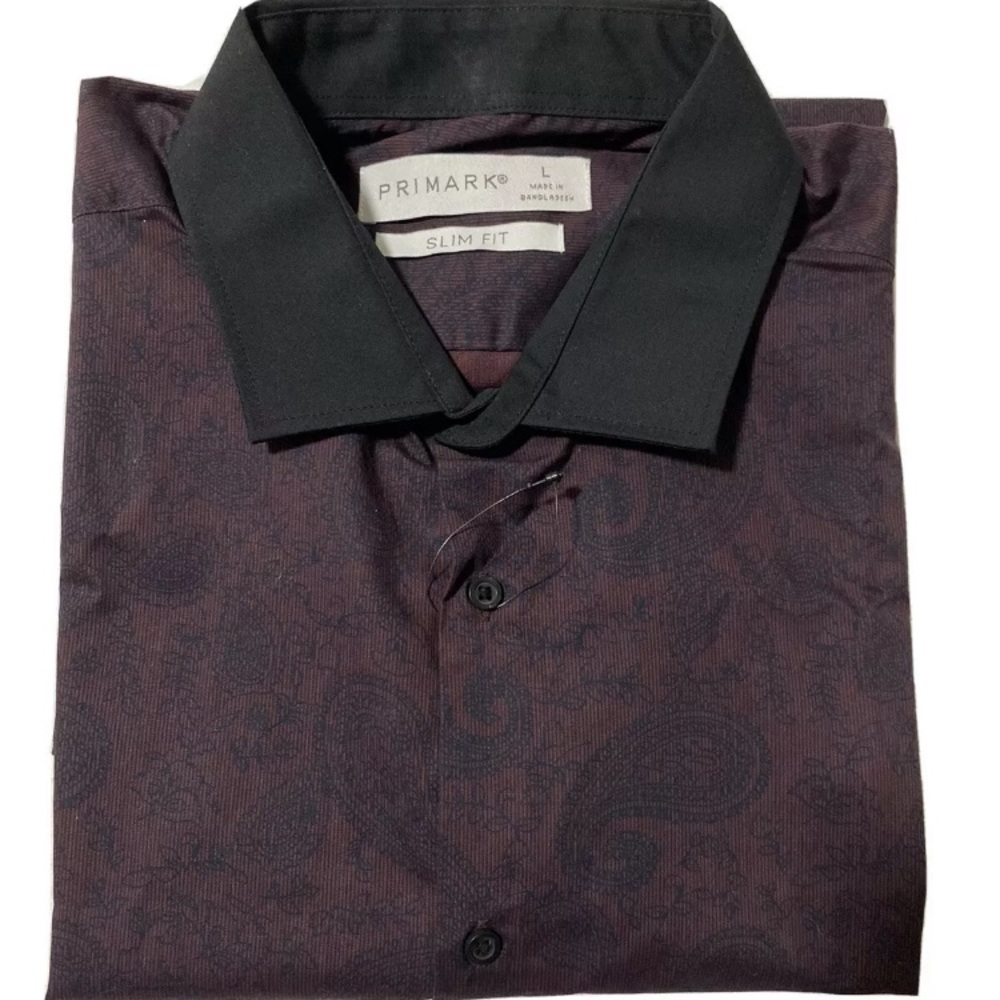 Primark Men's Long Sleeves Button Down Shirt SizeL